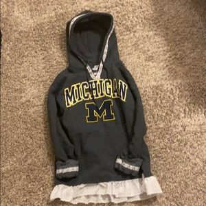 University of Michigan Lace/Eyelet sweatshirt
